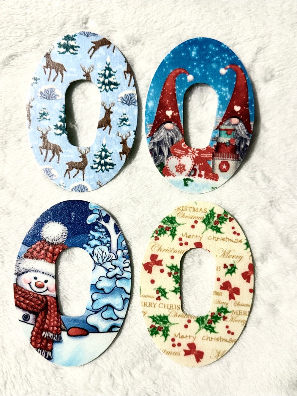 💜 Christmas-Themed CGM Tape Adhesive Overpatches